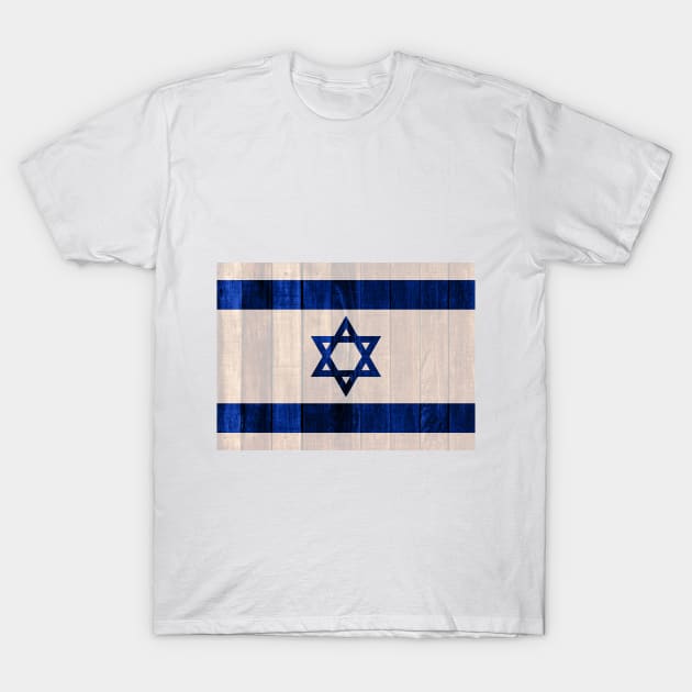 Flag of Israel - Wood T-Shirt by DrPen